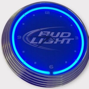 Budlight‎ neon clocks, budlight wall neon clock, ul/cul/ce, 2 year warranty